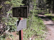 trail junction near Lower Twin Lake